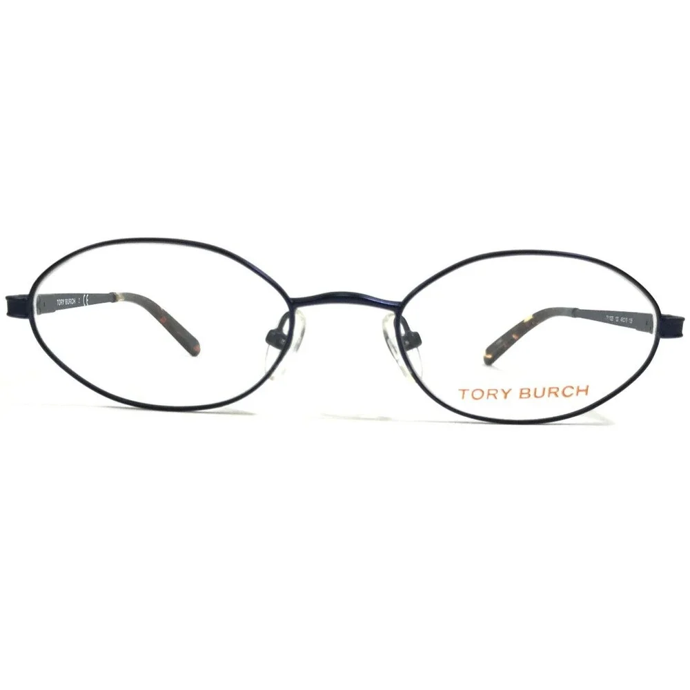 Tory Burch Eyeglasses Frames TY 1025 122 Blue Round Full Wire Rim 49-19-135